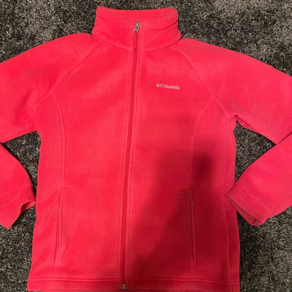 Girls large 14-16 fleece Columbia jacket!